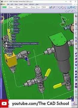 Piping Design part 4 Conti.. #catiav5 #cad #automobileclub #solidworks #3dmodeling #engineering