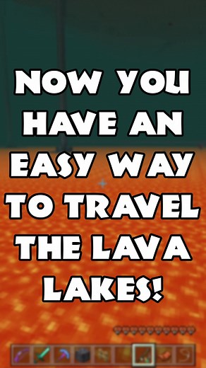 Easy Lava Lake Crossing Guide in Minecraft Bedrock