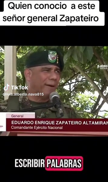 General Eduardo Zapateiro despedida y mensaje a los soldados