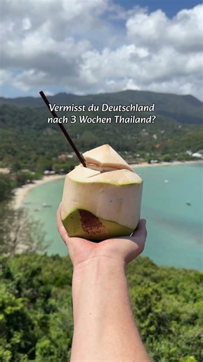 "Don't you miss Germany after 3 weeks in Thailand? 🤪"