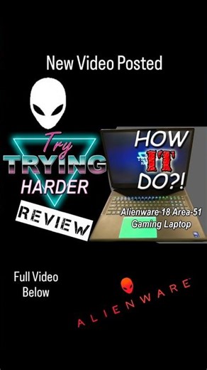 New Video Posted ‪@AlienwareChannel‬ #ad #review #alienware #laptop #gaminglaptop #gamer #area51
