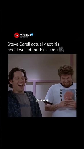 Steve Carell actually got his chest waxed for this scene 🎥