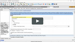 Intuit Lacerte Training - Intuit - Lacerte - Noncash Contributions