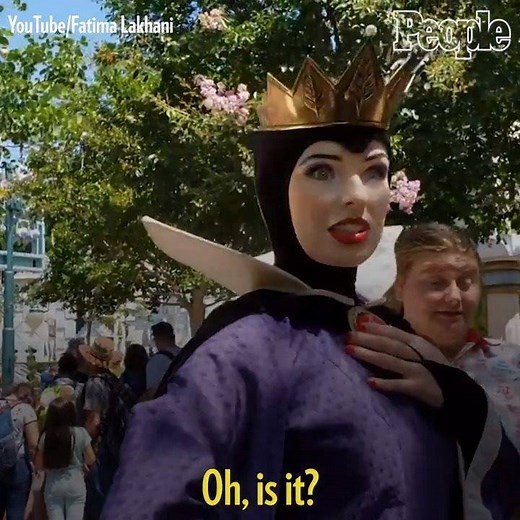 The Evil Queen in Disneyland is also the Queen of Sass. 😂🌹 | 📽️: via Instagram @lakhani_fatima | People