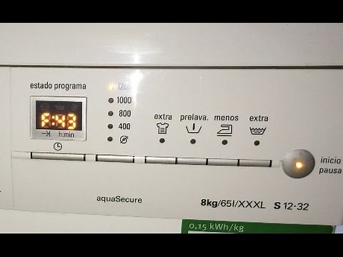 Error F43 lavadora Siemens (WM12S321EE), Solución. [Washing machine failure, Solution].