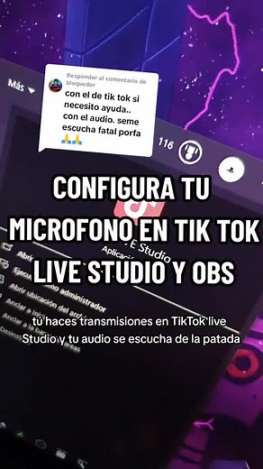 Configura tu micrófono en TikTok Live Studio: Consejos