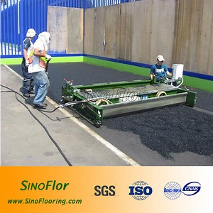 [Hot Item] Paver Rubber Running Track Paving Machine Rubber Paver Laying Machine