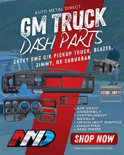 Cracked Dash? Get New OE-Style Panels, Pads, Vents, and Bezels Today! | Auto Metal Direct