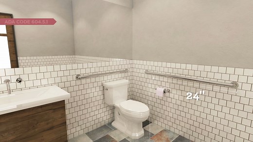 How to Design an ADA Compliant Bathroom: Grab Bars