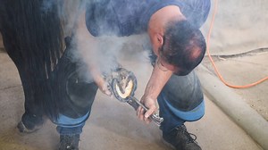 Our farrier has all the blacksmithing and hoof-caring skills needed to keep the Lord Strathcona`s Mounted Troop ready for their next charge! 3rd Canadian Division / 3e Division du Canada | Canadian Army