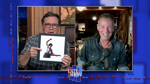 46K views · 1.2K reactions | Bruce Springsteen doesn’t exactly know what to do with it, but he thinks his new emoji is wonderful! Bruce's new album "Letter To You" is available now. | The Late Show with Stephen Colbert | Facebook