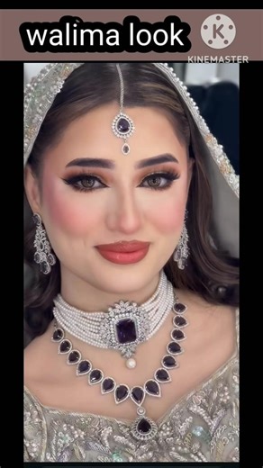most beautiful bridal makeup looks with jewellery and hairstyling ideas for girls #shorts #trending