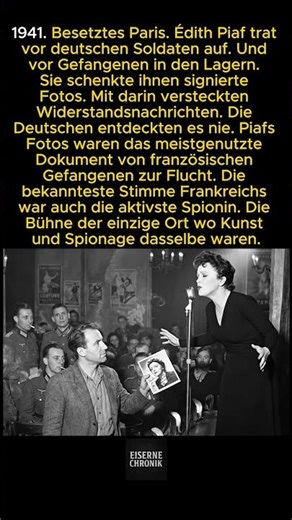 Édith Piaf versteckte Widerstandsnachrichten in ihren signierten Fotografien