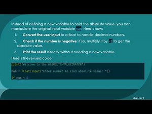 How to Create a Simple Absolute Value Program in Python