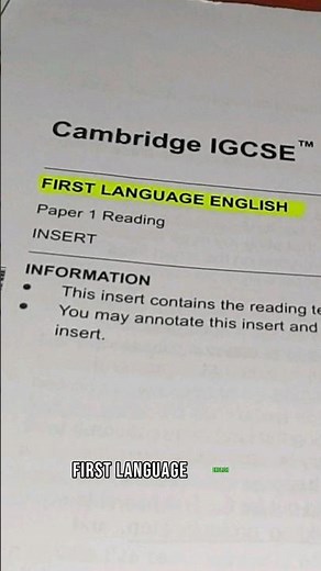 How I Got An A* In IGCSE First Language English