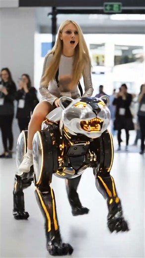 2026 Robot Expo Driving Test Panther Robot Ride. #robotics #design #futuretech. #ai #2025