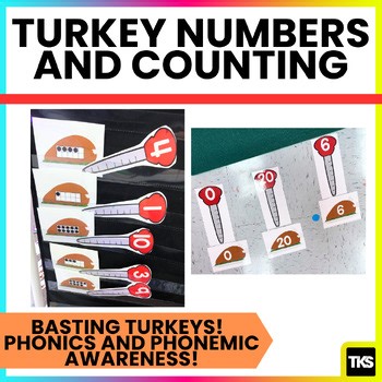 Thanksgiving Math Centers – Turkey Counting Games for Kindergarten