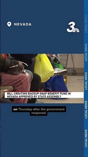 Nevada Assembly passes SNAP backup fund bill, heads to governor's desk