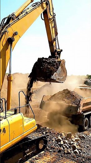 Massive Excavators in Action: Heavy Earthmoving & Construction Site Power! 🏗️