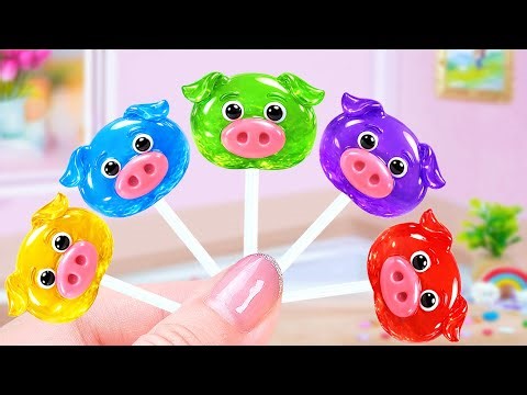 Kawaii Rainbow Piggy Jelly 🐷🌈 Top Creative Miniature Fruit Jelly Recipes 🍉 Yummy Little Cakes