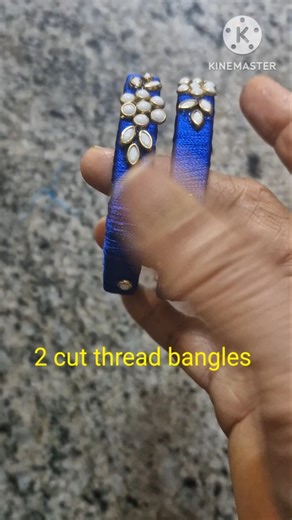 2 cut thread bangles #trending #viral #shortvideo #youtubeshorts