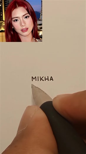 Drawing using name: Bini Mikha | Graphic Art, Art, Talents