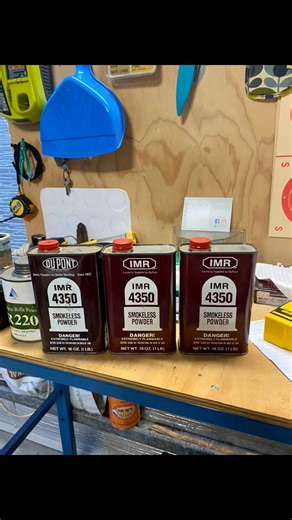 Utilising the rainy days to get some reloading done. Found this rare powder in our stash perfect for #what we need!! #adi2209 #powder #reloading #imr4350 | Eastern Predator Control