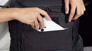 Wheelchair Backpack, Wheelchair Bag to Hang on Back with Thermal Insulation Pocket, Electric Wheelchair Accessories Bag with Crutches Pockets for Adults & Seniors