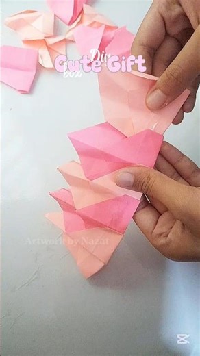 DIY CUTE GIFT BOX WITH STICKY NOTES || #youtubeshorts #gifts #craft