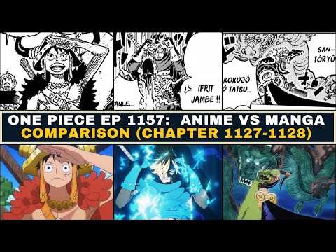 One Piece Ep 1157: Manga vs Anime Comparison Chapter (1127-1128) #onepiece #nami #elbaph