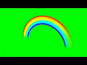 Animated 3D Rainbow - Free Green Screen