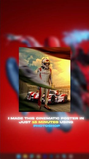 Photoshop Poster design Tutorial 🔥 | #photoshoptutorial #shorts