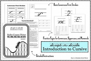Introduction to Cursive Program: The Roller Coaster Writer : Half a Hundred Acre Wood