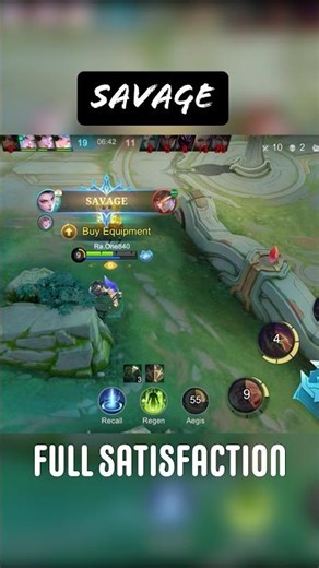 Full Build Hanabi = INSTANT SAVAGE #mobilelegends #mlbb #gameplayhanabi #shorts