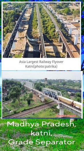 Largest Grade Separator in Asia!! indian railway!! #railwaydepartmental #train