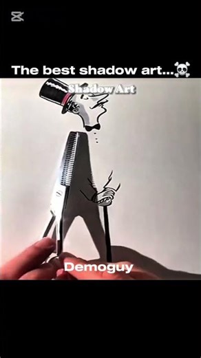 The best shadow art...☠️ #edit #shorts