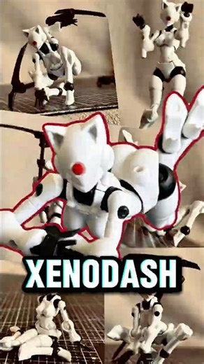 Xeno Dash 3min Project🐱 #toys #robot #actionfigures #modelkit #Minhhyhy