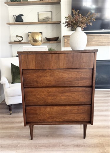 Vintage Mid Century Modern MCM Dresser 4 Drawers | Dressers | KSL Classifieds