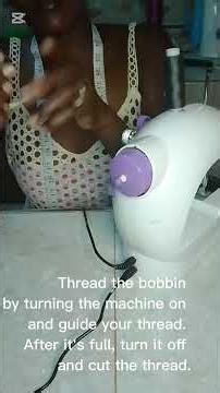 How to thread bobbins using mini sewing machine #sewingmachine #minisewingmachine #craft #beginners