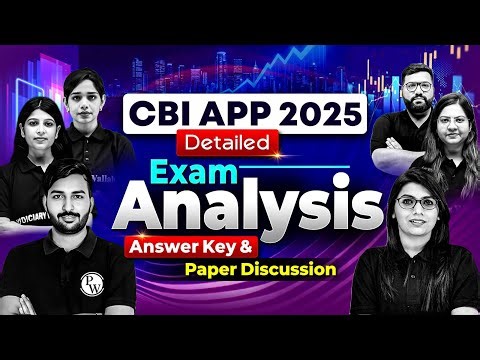 CBI APP Exam Analysis 🔥| Detailed Paper Solution & Answer Key | Judiciary By PW