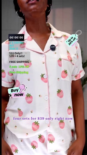 Lazy Style Pink Stripe Bow Pajama Set Women, Button Down Short Sleeve, Spring Summer Loungewear, All-over Bow Print, Loose Fit Sweet Homewear