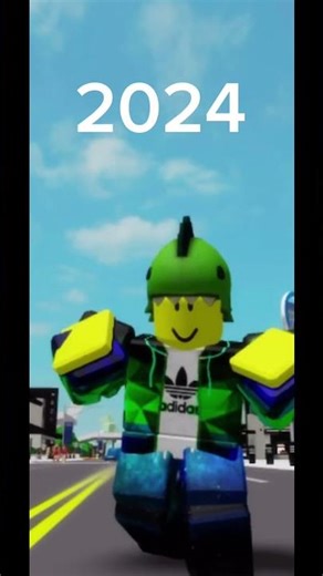 My Roblox avatar throughout the years (hold up trend in Brookhaven)