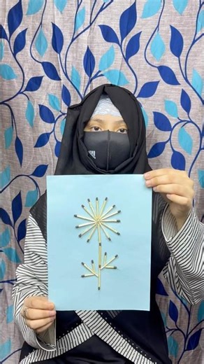 Match Stick flower making craft / Match StickCraft idea for kids #ytshorts #support #craft #shorts