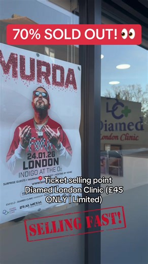 MURDA TICKET RELEASE at Indigo O2 – UK Concert