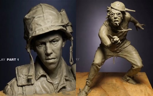 【泥塑雕刻】大神CLAYMAKER雕塑教程