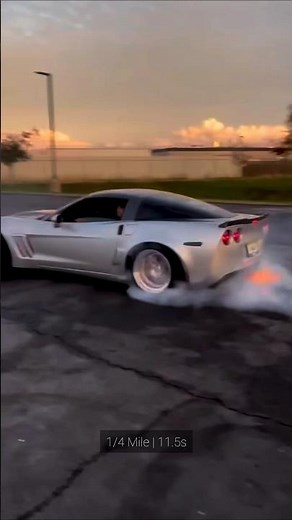 Supercharged C6 Corvette GS Flame Spitting Drift