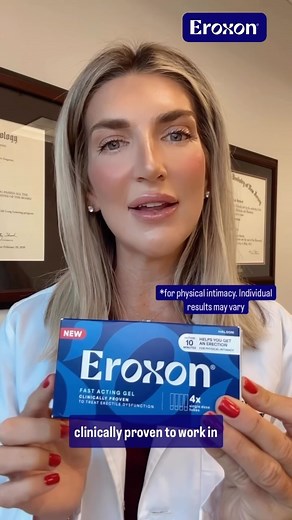 👩🏼‍⚕️ Anika Ackerman, MD 🇺🇸 on Instagram: "#Ad 🚨Upcoming Drop Alert 🚨 There is a new FDA-cleared treatment that will be a MUST TRY for men aged 22 and over with mild to moderate ED. Eroxon® is a new over the counter (!!) and topical medication for Erectile Dysfunction (ED) and will be available soon. Learn more in my Stories and click the link in bio to head over to Amazon and pre-order your New Eroxon® treatment gel today. #Eroxon #HaleonPartner #MensHealth #Intimacy #Relationships #Sexua