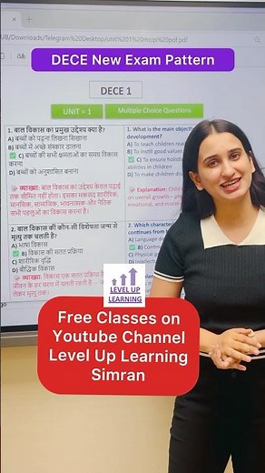 DECE MCQs Exams 2025 IGNOU Level Up Learning Simran Gumber