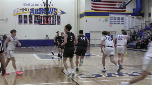 River Valley spoiled Lancaster’s bid to win the outright Southwest Conference title with a convincing 71-60 road win Thursday night. With Lancaster’s loss to the Blackhawks, and with Dodgeville’s dominate win over Prairie du Chien 88-30, and Platteville’s 79-64 win over Richland Center; Lancaster, Dodgeville and Platteville will share the SWC title with 7-3 conference records. We have highlights of River Valley’s win over the Flying Arrows, and area scores for the last conference games of the se