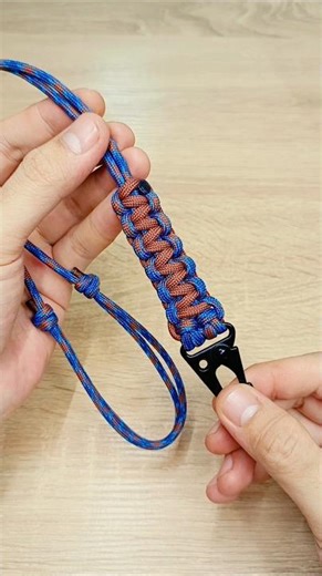 Cobra Knot Lanyard - Clean Finish #shorts #paracord #lanyard #cobraknot #handcrafted #edc